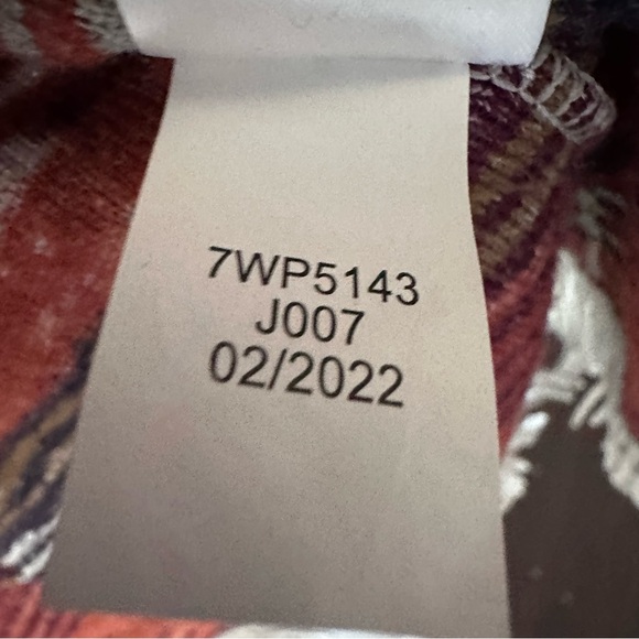 Lucky Brand Southwestern Fringe Open Front Cardigan Medium Aztec Print Boho - Picture 9 of 13